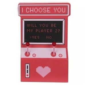 St. Valentine's Day I Choose You Arcade Game Wood Decor